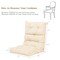 Tufted Outdoor Patio Chair Seating Pad with 4 Attached String Ties